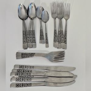 vintage stainless flatware made in Korea